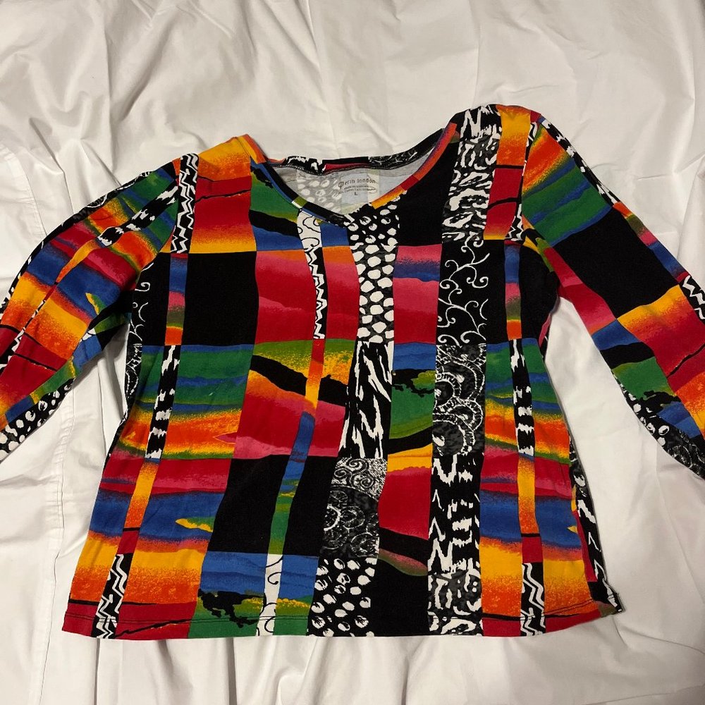 Crazy Patten Long Sleeve Shirt